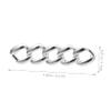 VANZACK 7 Pairs Silver Zinc Alloy Shoelace Clips with Beads view 2