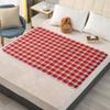 Hearda Washable Incontinence Bed Pad, Waterproof Mattress Protector, Red, 115 x 200 cm view 1