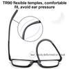 Sport Ultra-Light Photochromic Blue-Light-Blocking Progressive Reading Glasses, Orange, 2.5x view 4