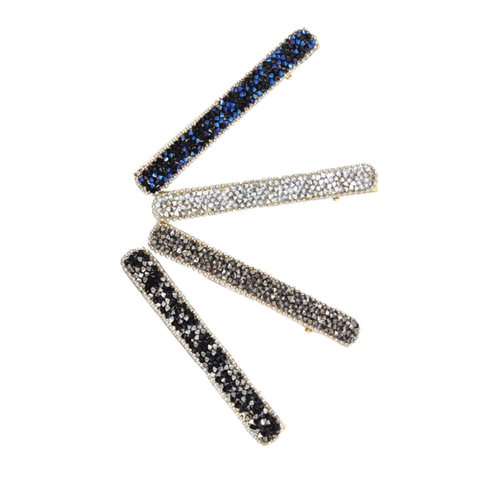 DEARMAMY 4-Piece Elegant Rhinestone Hair Clips for Women and Girls