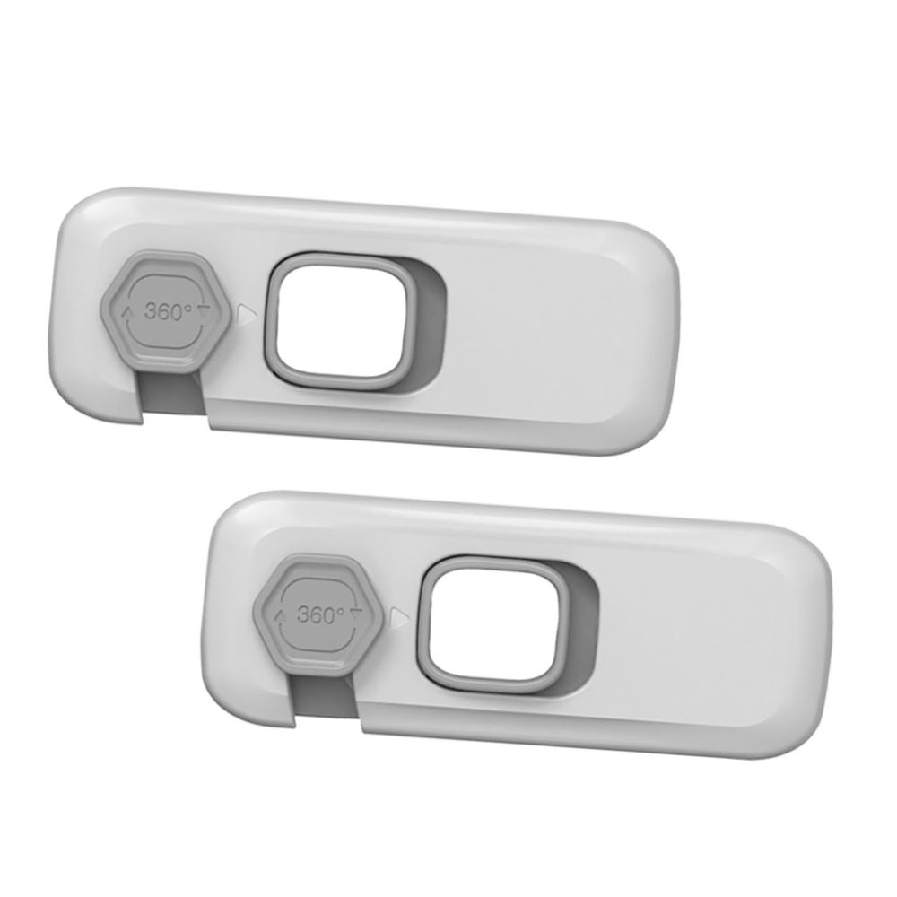 Baby Safety Locks for Drawers and Trash Bins, ABS, 2-Pack