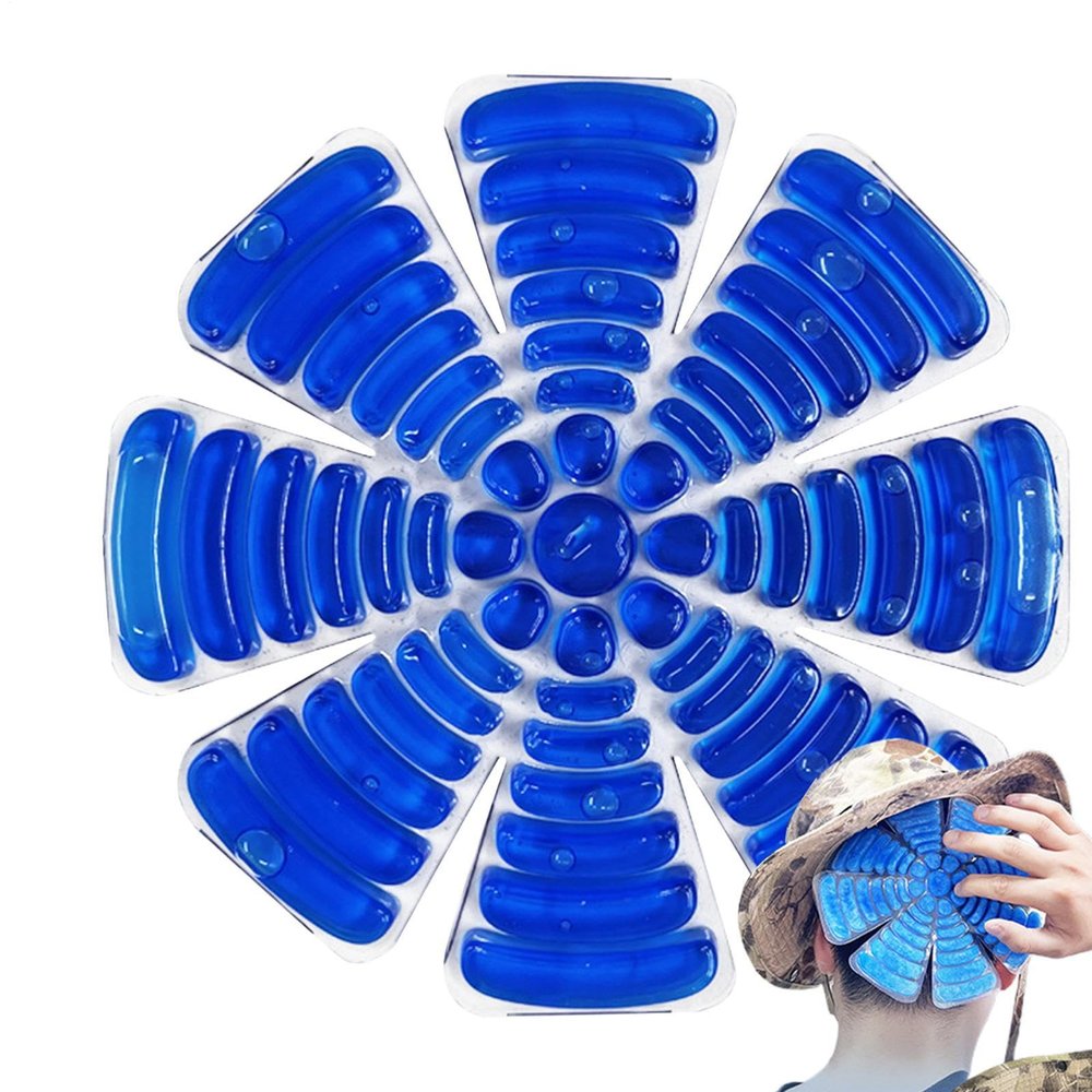 Hard Hat Ice Pack and Helmet Cooling Gel Pad, Blue