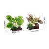 TOYANDONA Artificial Plastic Aquarium Plants, 2-Piece Decoration view 2