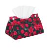 Tissue Box Holder, Aesthetic Tissue Box, Leather, for Countertop, Desk, Red / Pink view 1