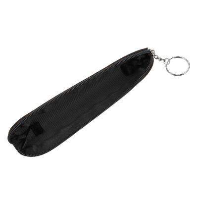 HEATSHAKING Small PU Leather Pencil Case with Zipper, Compact Travel Pouch for Pens and Stationery