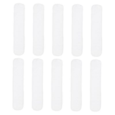 Cotton Belly Bands for Newborns, White, 10-Pack