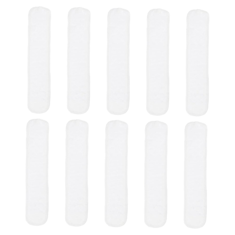 Cotton Belly Bands for Newborns, White, 10-Pack