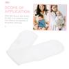 Cotton Belly Bands for Newborns, White, 10-Pack view 3