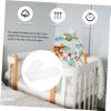Cotton Belly Bands for Newborns, White, 10-Pack view 4