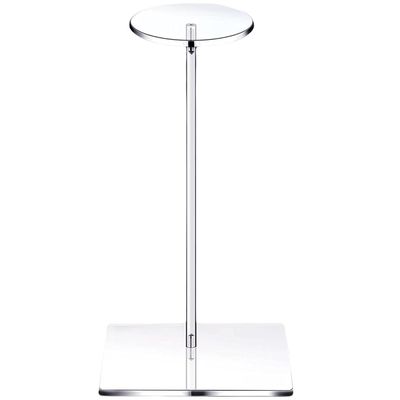 Acrylic Hat Stand with Transparent Base for Hats and Wigs
