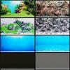 MDSIOKHJ Aquarium Background 60/100/150 cm High, Double-Sided Aquarium Background Poster, Rock Decorative Wall Background, Glossy (Red, 60 x 30 cm) view 2