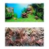 MDSIOKHJ Aquarium Background 60/100/150 cm High, Double-Sided Aquarium Background Poster, Rock Decorative Wall Background, Glossy (Red, 60 x 30 cm) view 4