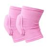AHIOJEGX Knee Braces, 2 Pairs, Sports Compression Knee Pads, Elastic Knee Protectors, Thickened Sponge Knee Support for Dancing, Workout, and Training (Pink, L) view 1