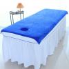 Spa Massage Bed Sheet, Beauty Bed Sheet for Salons, Soft Massage Sheet with Opening, Gray, 90 x 190 cm view 3