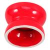 Elevated Angled Ceramic Pet Bowl with Red Opening view 1