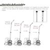 Adjustable Oxygen Cylinder Cart with Wheels, 5 3/4-Inch Diameter view 3