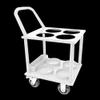 Oxygen Cylinder Cart for 4 Tanks, White view 1