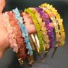 Anevous Single-Row Crystal Headband with Natural Gemstones view 3