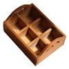 IWENZHKPA Wooden Makeup and Cosmetic Storage Organizer with Handle view 1