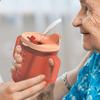 Spill-Proof Cup for Seniors with Lid, Straw and 2 Handles view 2