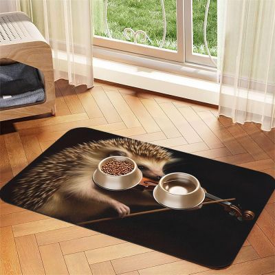 Non-Slip Pet Feeding Mat for Food and Water Bowls, 30 x 45 cm