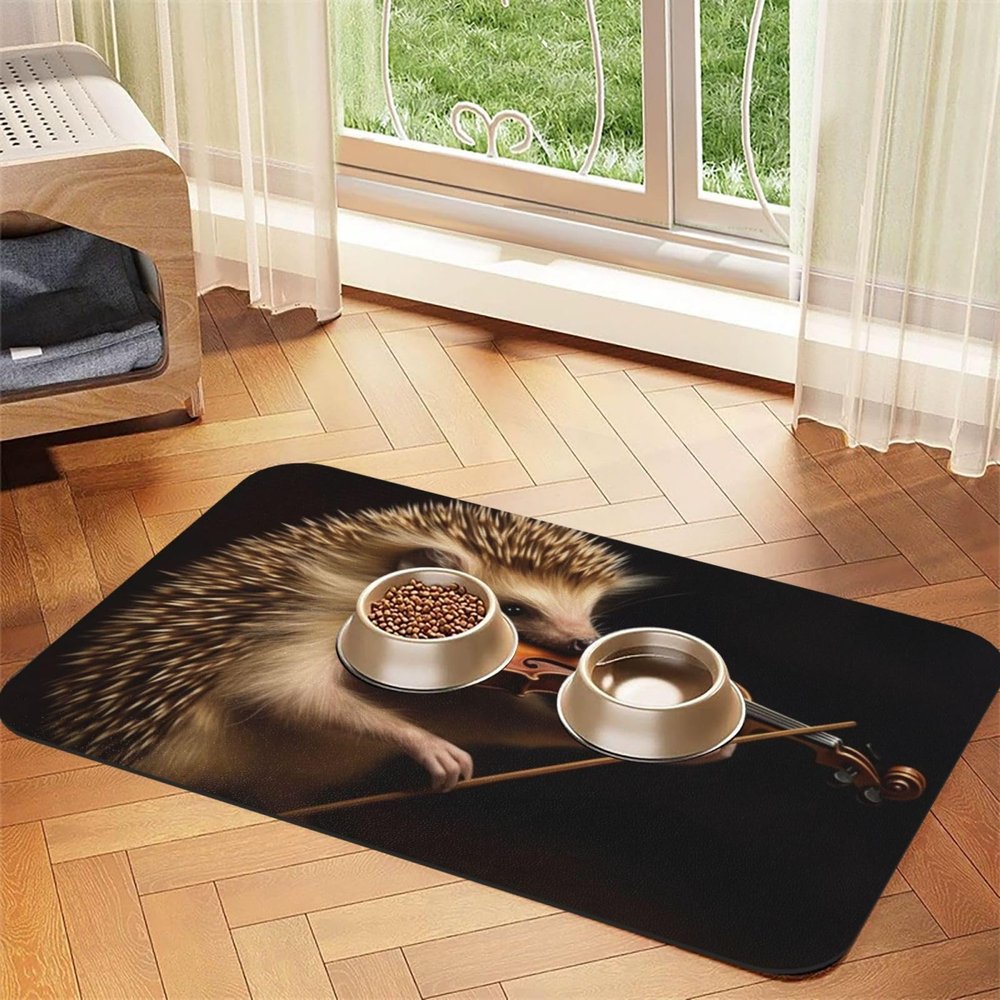 Non-Slip Pet Feeding Mat for Food and Water Bowls, 30 x 45 cm
