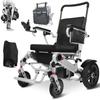 Tripaide 48 km Electric Wheelchair, 13 kg per Section, 52 cm Seat, LED Light, 2 Batteries, All-Terrain, Foldable, 150 kg Capacity view 1