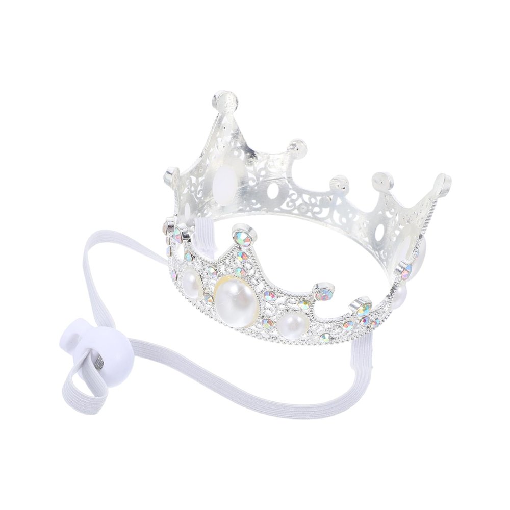 Mikikit Silver Crown Headband for Pets