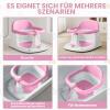 UBRAVOO Baby Bath Seat for Babies 6–24 Months, Upright Non-Slip Bathtub Seat with 4 Suction Cups, Pink view 3