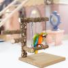Parrot Perch Stand, Wooden Bird Play Stand view 2