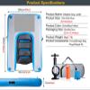 WAHHWF Floating Dog Dock with Ramp, Non-Slip EVA Foam, Blue view 2