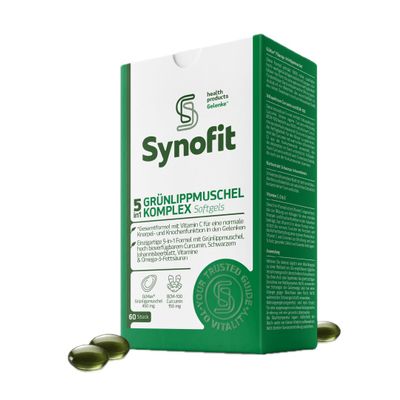 5-in-1 GLMax Green-Lipped Mussel Plus, 60 Liquid Capsules | With Liquid Green-Lipped Mussel, Curcumin, Omega-3, Vitamins & Blackcurrant Leaf | For Joints, Muscles & Bones