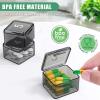 Nevalerra Portable Pill Case, Daily Pill Container, 30-Day Pill Organizer view 3