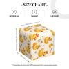 Square Leather Tissue Box Cover with Crown and Cute Duck Pattern view 2