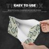 Leather Tissue Box Cover with Green Retro Pattern view 3