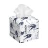 Square Leather Tissue Box Cover, Modern Hockey Sports Print view 1