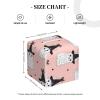 Square PVC Leather Tissue Box Cover with Cute Alpaca Witch Print view 2