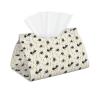 Leather Tissue Box Cover with Cute Black Ant Pattern view 1