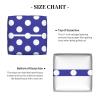 Square Leather Tissue Box Cover, Light Purple Polka Dot (D) view 4
