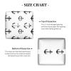 Square Leather Tissue Box Cover with Black Anchor Print view 4