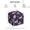 Square PVC Leather Tissue Box with Purple Koala Floral Print view 2