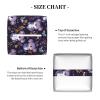 Square PVC Leather Tissue Box with Purple Koala Floral Print view 4