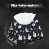 Leather Tissue Box Cover with Guitar Lightning White Print view 2