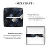 Square PVC Leather Tissue Box Cover, Abstract Navy Blue Plaid, Organizer Dispenser for Home and Office view 4