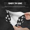 Leather Tissue Box Cover with Sketch Baseball Print view 3
