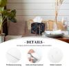 Square PVC Leather Tissue Box, Cool Fire Mountain Dragon A Print view 3