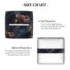 Square PVC Leather Tissue Box, Cool Fire Mountain Dragon A Print view 4