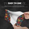 Leather Tissue Box Cover with Colorful Football Helmet Print view 3