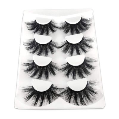 25 mm Dramatic 6D False Eyelashes, Fluffy Volume, Thick Crossed Lashes