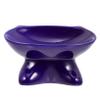 Elevated Ceramic Cat Bowl, Non-Slip and Stable, Blue view 1
